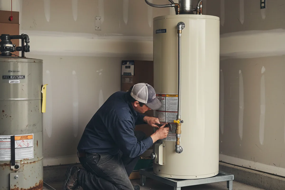 Water heater and shutoff valve replacement in Shady Valley